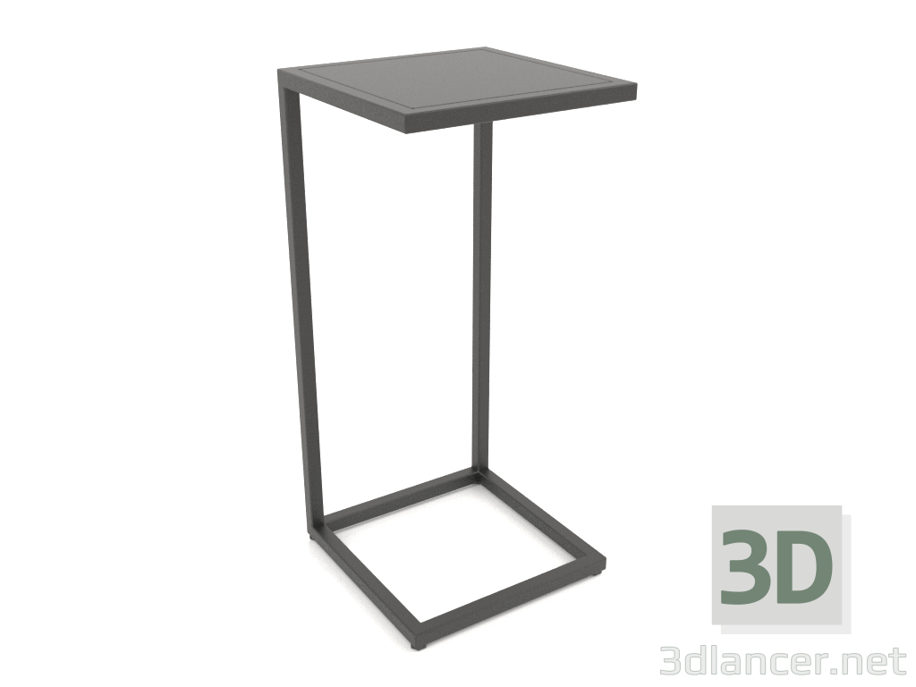 3d model Square bedside table (METAL, 30X30X65) - preview