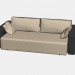 3d модель Диван-кровать Venus (с подушками, 247х130) – превью