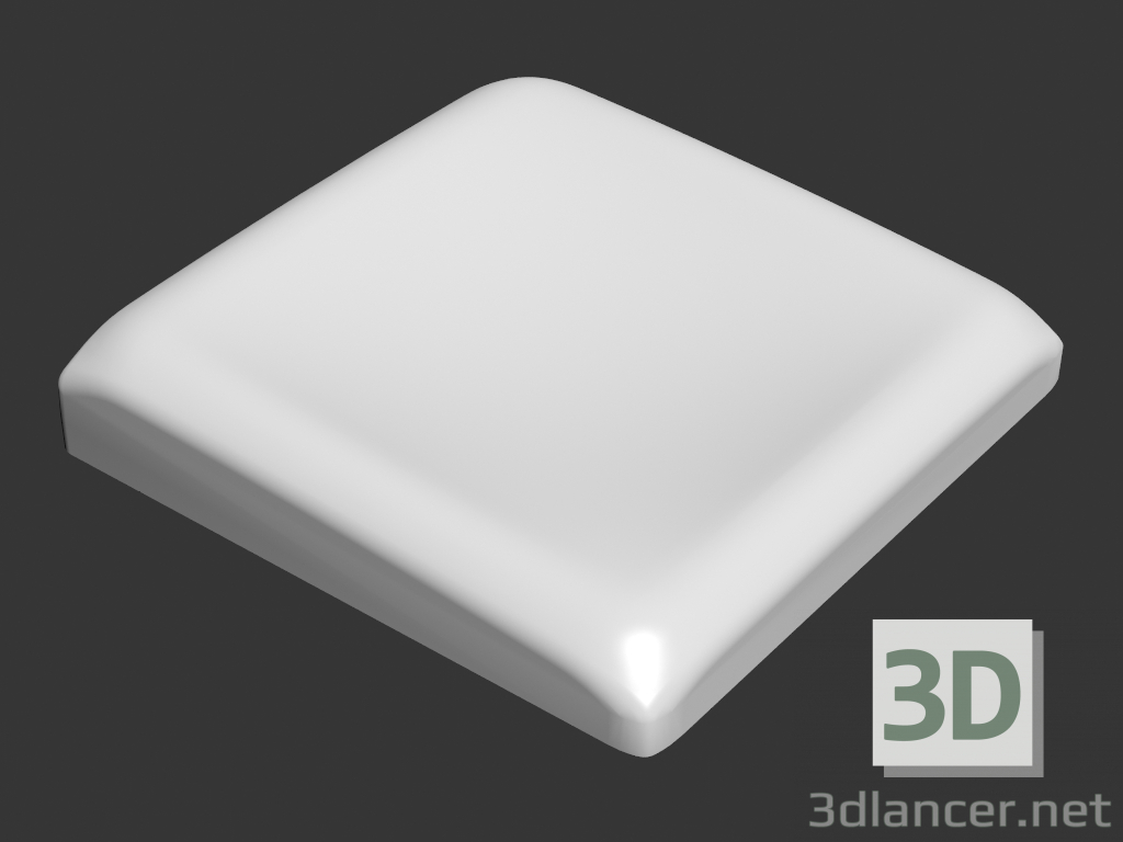 modèle 3D Panneau décoratif tablette - preview