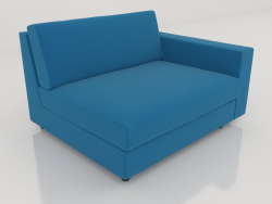 Sofa module 103 single with an armrest on the right