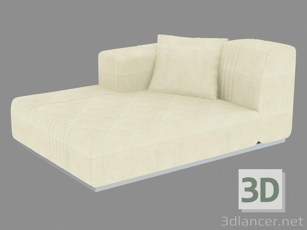 3D Modell Das Endelement des Cadillac Sofa - Vorschau
