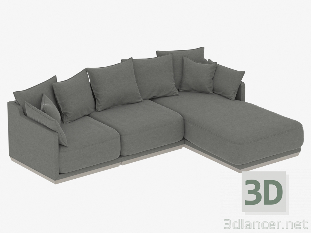 3d модель Модульный диван SOHO 2820мм (арт. 803-805-814) – превью