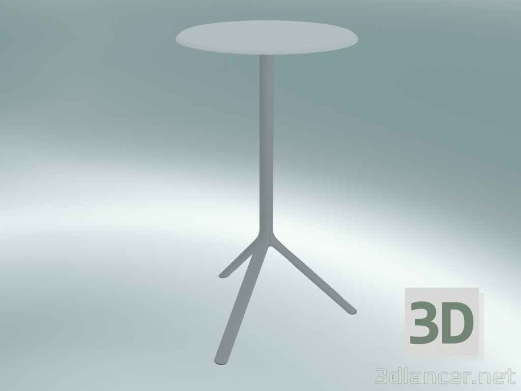 3D Modell Tisch MIURA (9553-71 (Ø 60 cm), H 108 cm, weiß, weiß) - Vorschau