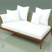 modello 3D Modulo divano destro 004 (Metal Rust, Batyline Olive) - anteprima