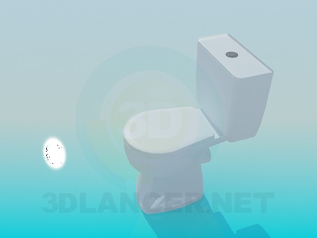 3 डी मॉडल शौचालय का कटोरा - पूर्वावलोकन