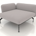 3d model Sofa module 1.5 seater deep with armrest 85 on the left (leather upholstery on the outside) - preview