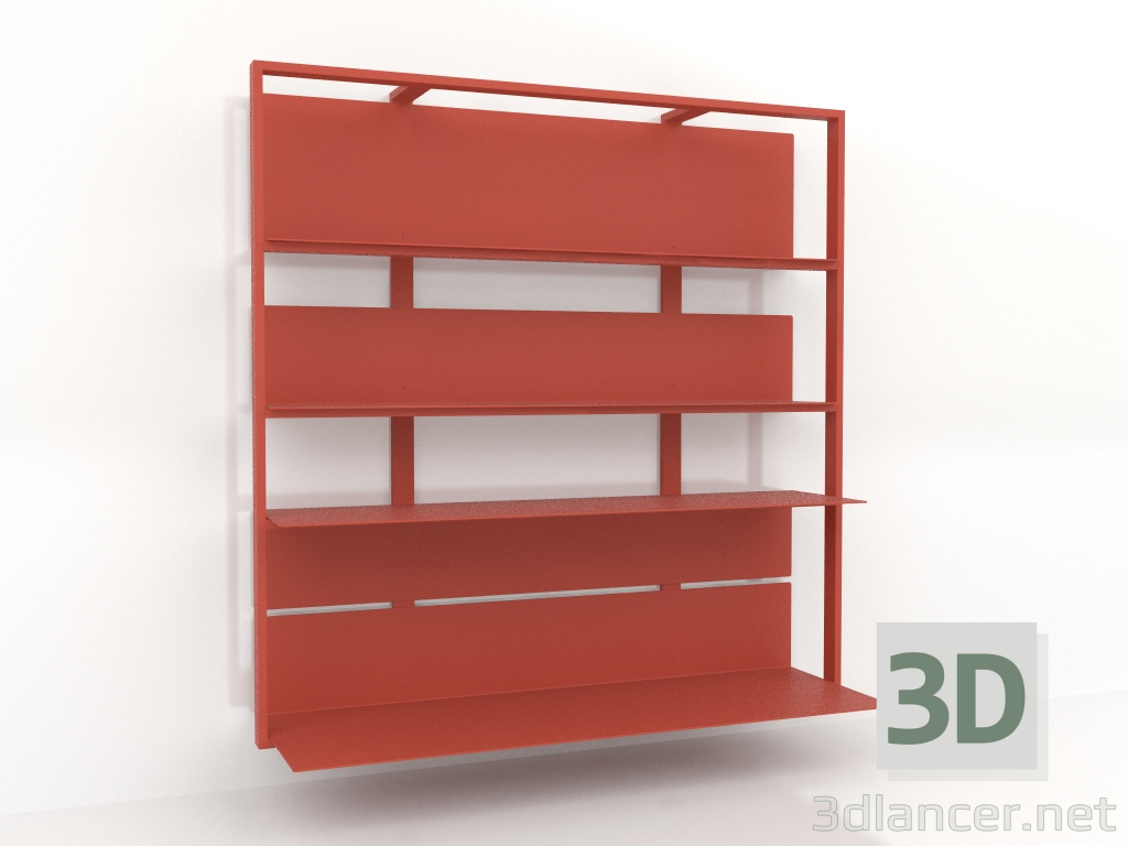 Modelo 3d Sistema de estantes (composição 03) - preview