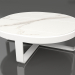 modello 3D Tavolino rotondo Ø90 (DEKTON Aura, Bianco) - anteprima