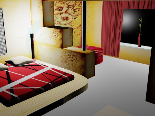 3d model Dormitorio - vista previa