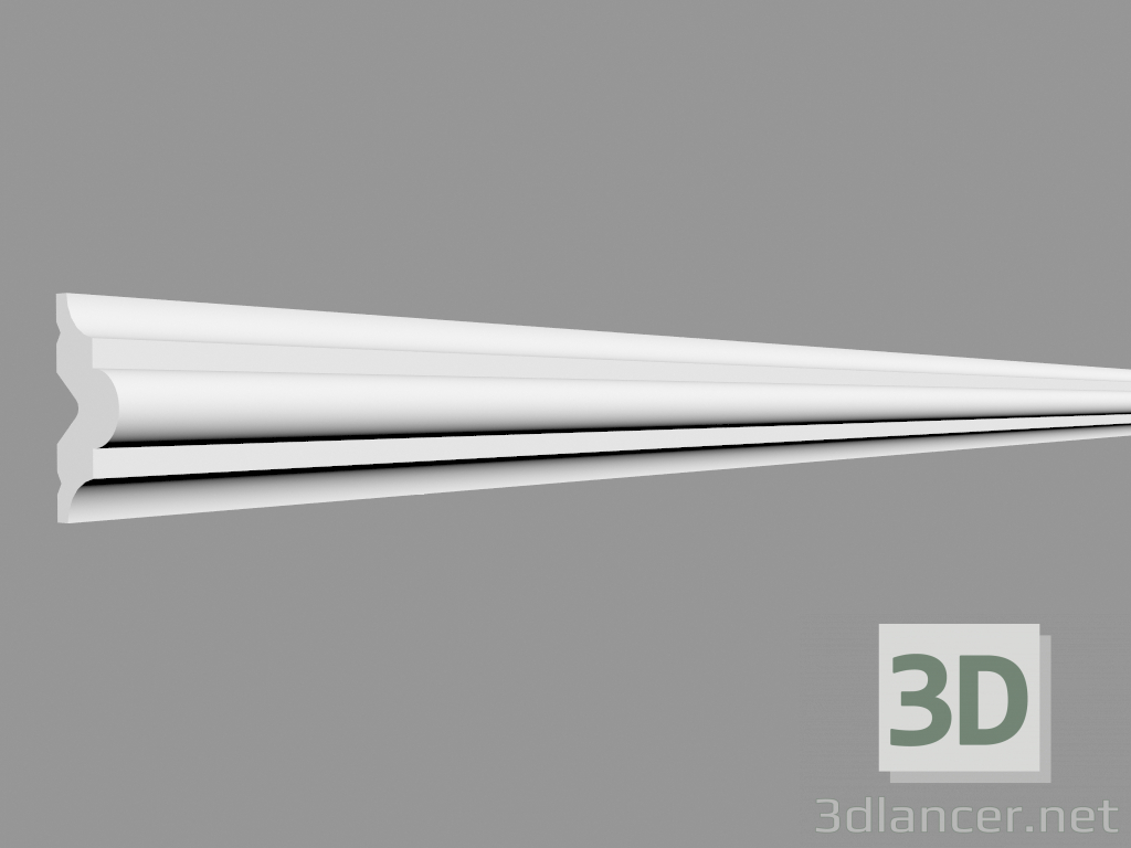 3D modeli PB513'ün kalıplanması (200 x 3,4 x 1,5 cm) - önizleme