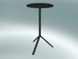 Table MIURA (9553-71 (Ø 60cm), H 108cm, noir, noir)