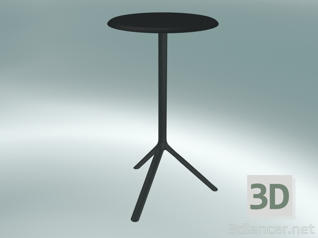 3D Modell Tisch MIURA (9553-71 (Ø 60 cm), H 108 cm, schwarz, schwarz) - Vorschau