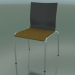 3D modeli Dört ayaklı ve ekstra genişlikte, kumaş döşemeli koltuk (121) - önizleme