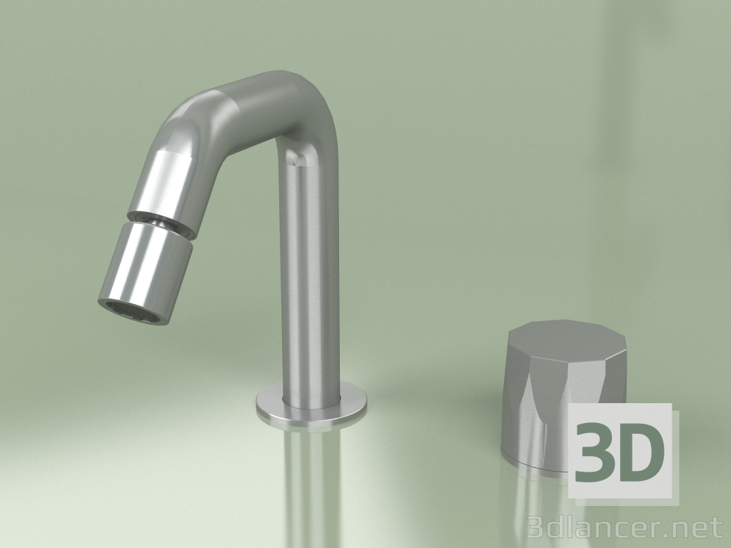3D modeli 133 mm (15 36, AS) ayarlanabilir ağızlı 2 delikli hidro aşamalı taharet musluğu - önizleme