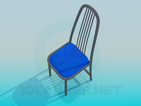 3 डी मॉडल पीठ पर टहनियाँ के साथ कुर्सी - पूर्वावलोकन