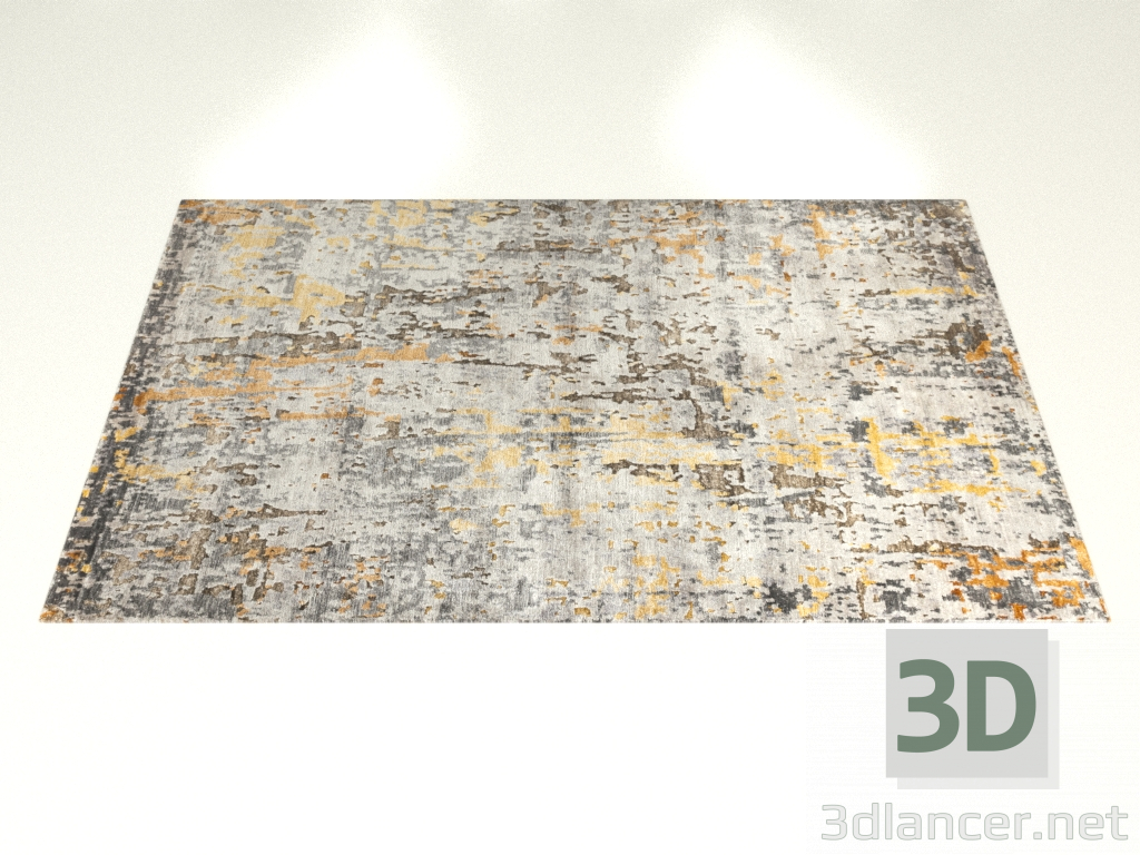 3D Modell Geknüpfter Teppich im Tokio-Design - Vorschau