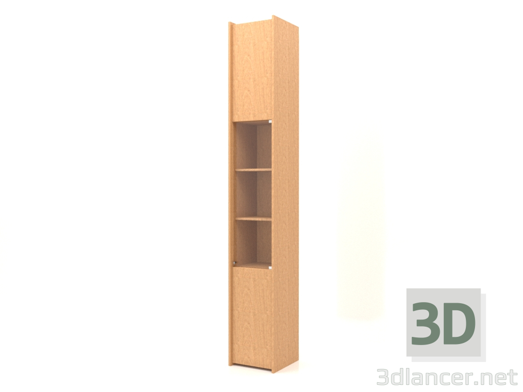 3d модель Модульный стеллаж ST 07 (392х409х2600, wood mahogany veneer) – превью