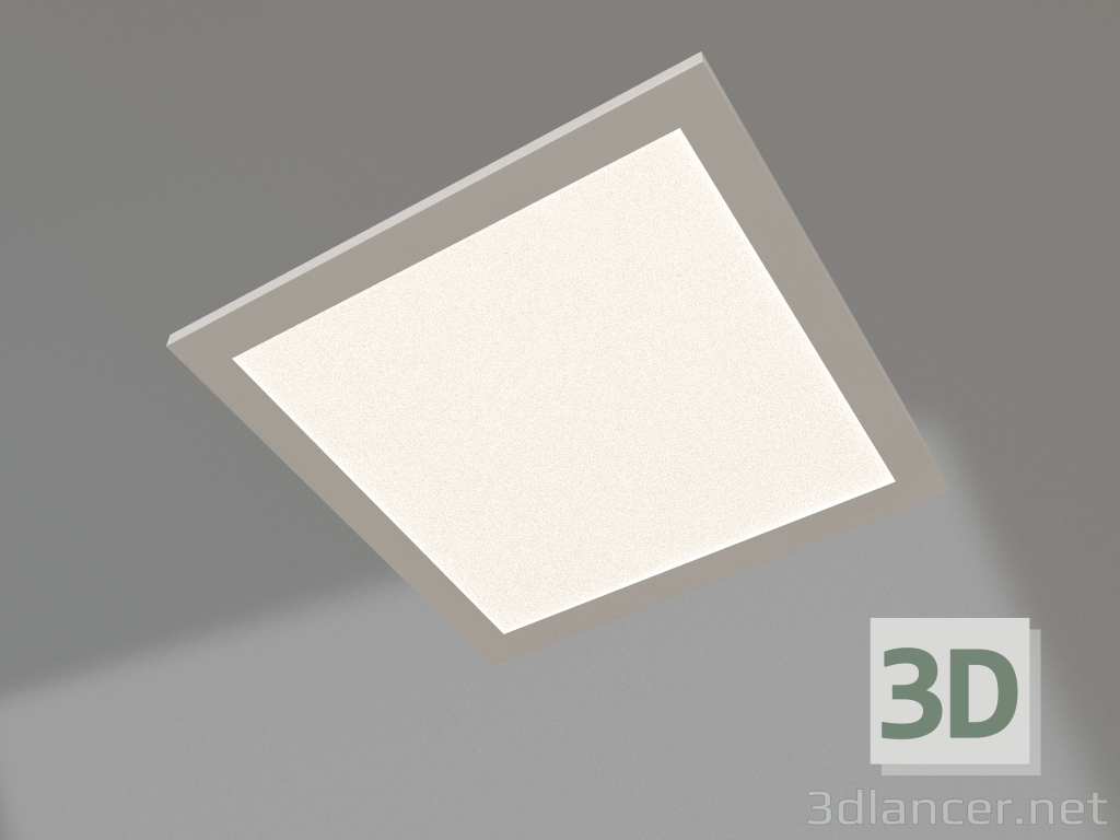 modello 3D Lampada DL-INTENSO-S300x300-18W Bianco6000 (WH, 120 gradi, 230V) - anteprima
