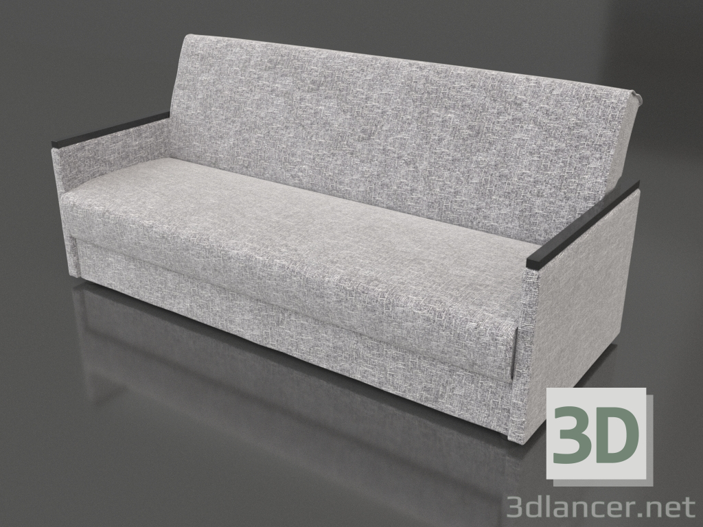 3d модель Бліц Вуд прямий диван 3-місний розкладний – превью