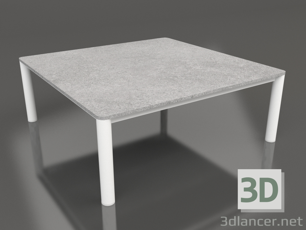 3d model Coffee table 94×94 (White, DEKTON Kreta) - preview