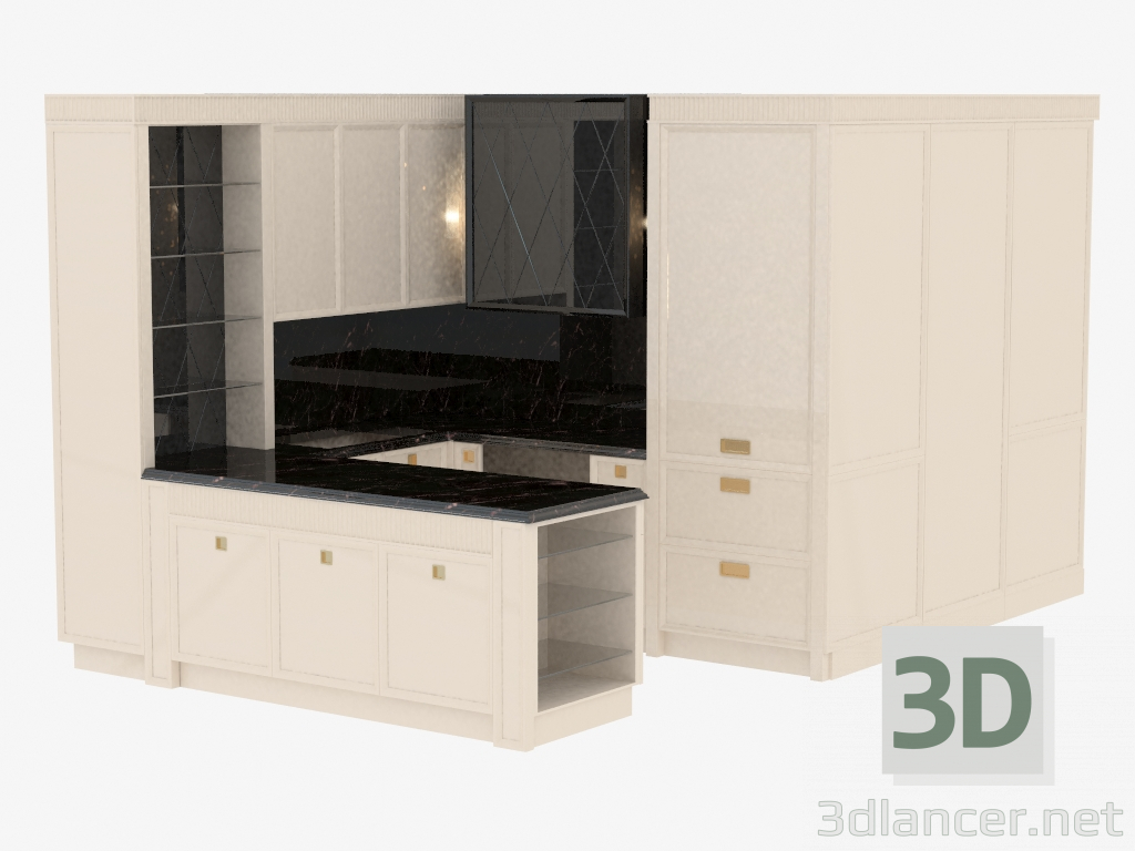 3d model Kitchen - preview