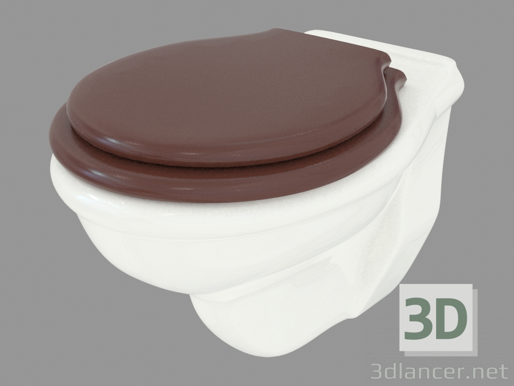 modèle 3D WC suspendu Etoile - preview