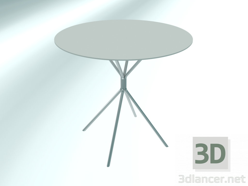 3D Modell Mittlerer runder Tisch (RH20 Chrome EPO1, Ø800 mm, H740 mm) - Vorschau