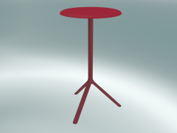 Table MIURA (9553-71 (Ø 60cm), H 108cm, traffic red, traffic red)