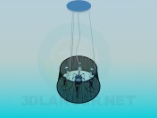 Chandelier with transparent Lampshade