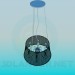 3d model Chandelier with transparent Lampshade - preview