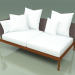 modello 3D Modulo divano destro 004 (Metal Rust, Batyline Brown) - anteprima