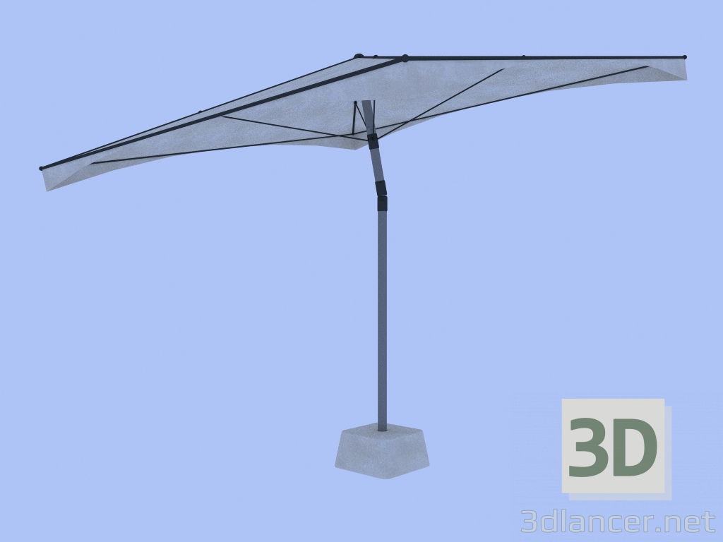 modello 3D parasole - anteprima