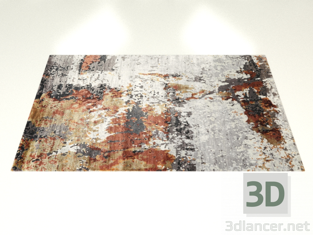 3d model Knotted rug, Uranus design - preview