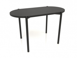 Dining table DT 08 (straight end) (1200x624x754, wood black)
