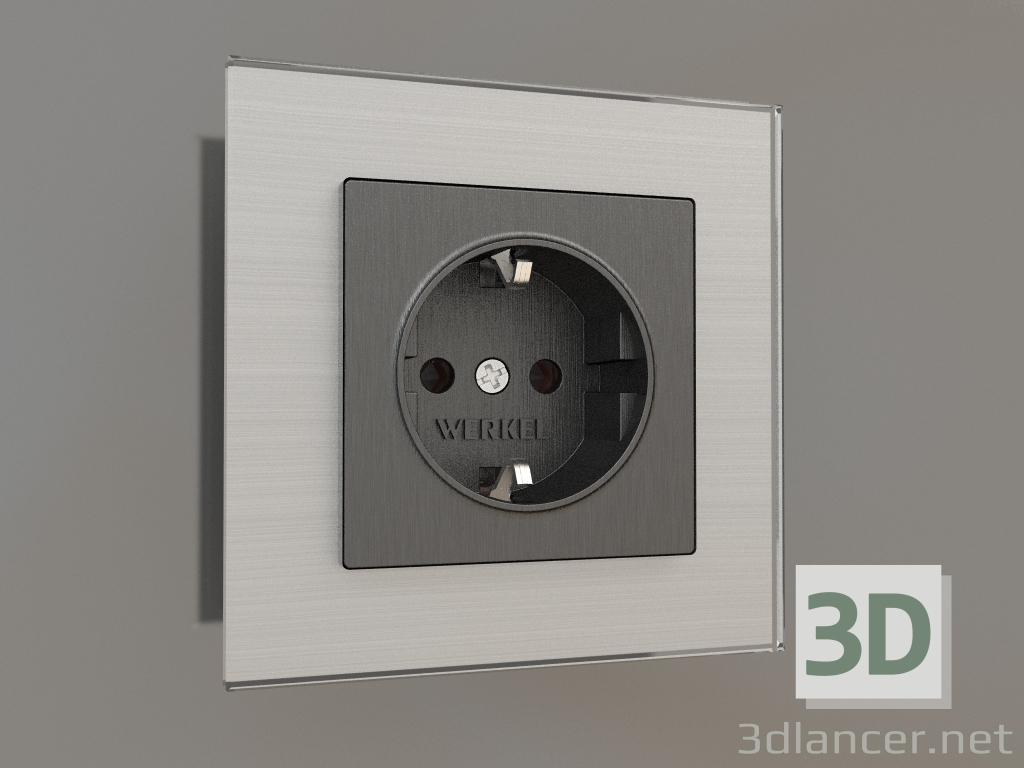 3d model Earth socket (corrugated graphite) - preview