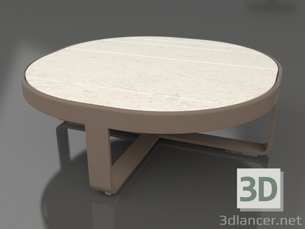 3d модель Кофейный столик круглый Ø90 (DEKTON Danae, Bronze) – превью
