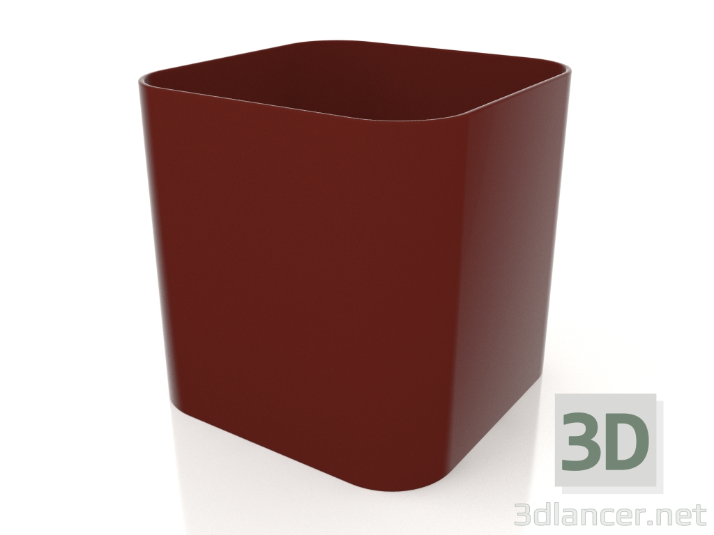 3 डी मॉडल पौधा गमला 1 (वाइन रेड) - पूर्वावलोकन