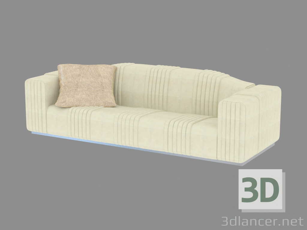 3D modeli Düz koltuk düzeni (270) - önizleme