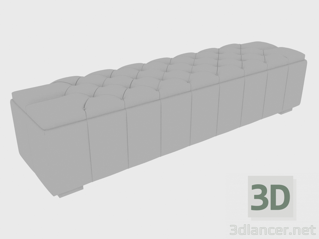 modello 3D Panca NAPOLEON BENCH (225x55xh45) - anteprima