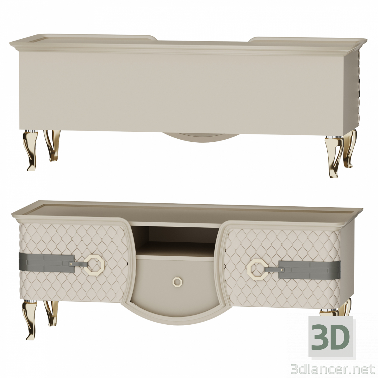 3d TV stand Signorini and Coco model buy - render
