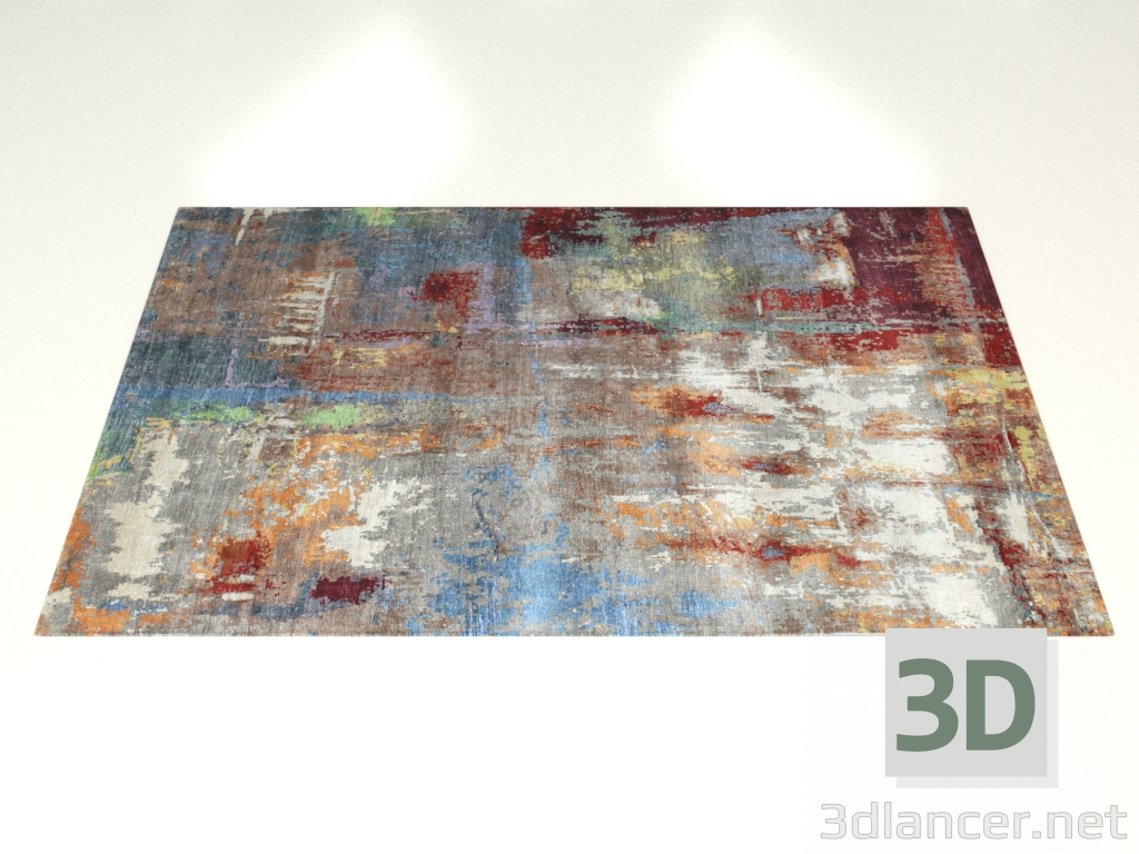 3d модель Вузликовий килим, дизайн Fantasy – превью