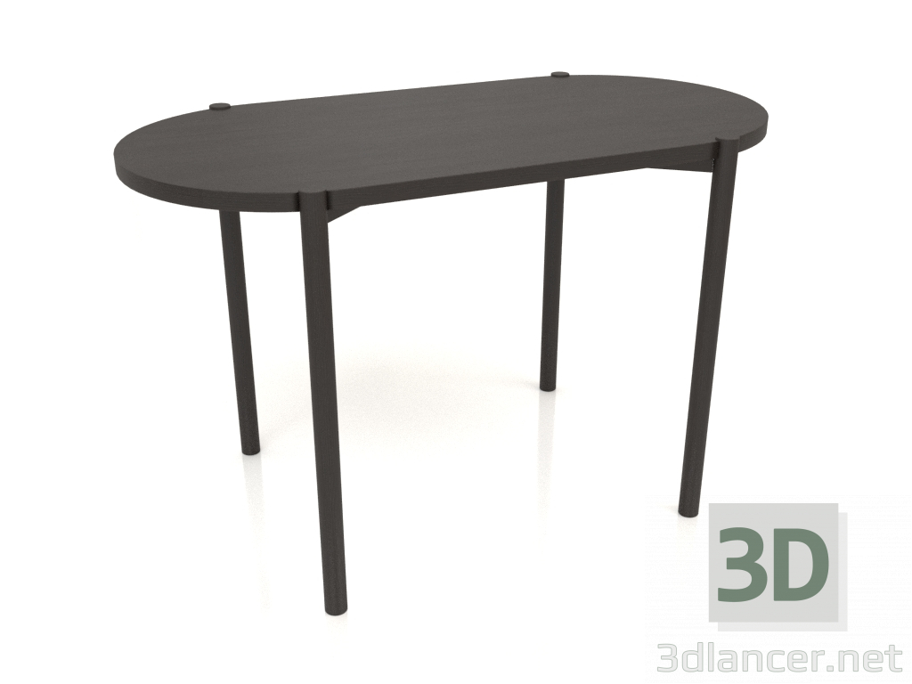 3 डी मॉडल डाइनिंग टेबल DT 08 (सीधा अंत) (1200x624x754, लकड़ी का भूरा गहरा) - पूर्वावलोकन
