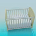 3D modeli Bebek yatağı - önizleme