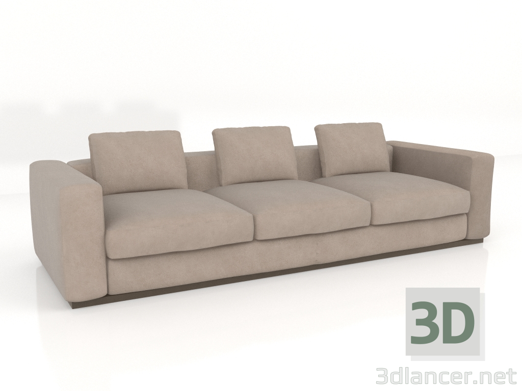 3D modeli 3'lü kanepe (E224) - önizleme