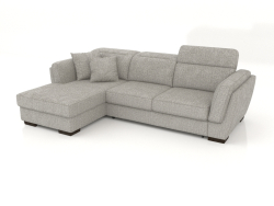 Kelly sofa with ottoman (Zeus 4)