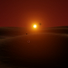 Modelo 3d Pôr do sol no deserto - preview