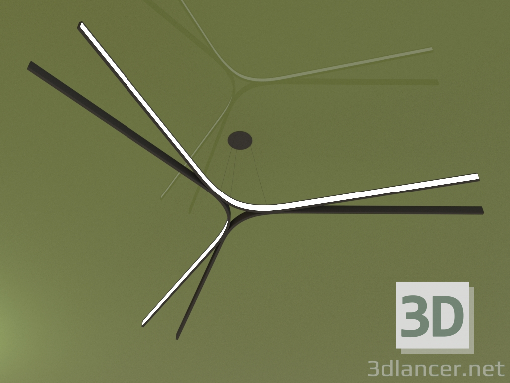 modello 3D Apparecchio ARCO TRIO (3000 mm) - anteprima
