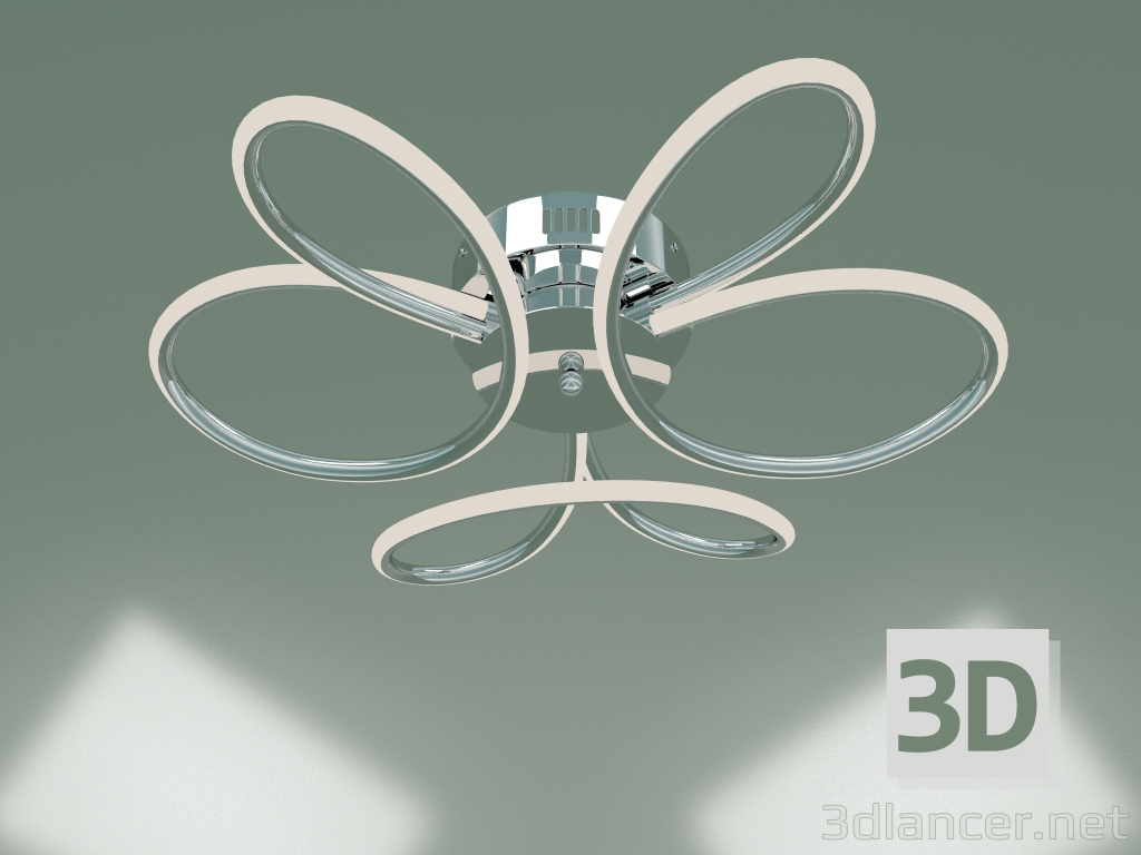 3D modeli Tavan lambası 90083-3 (krom) - önizleme