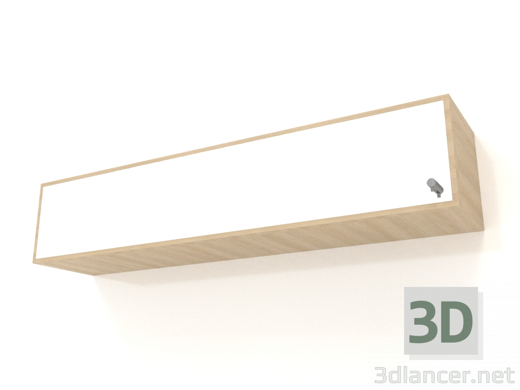 3D Modell Spiegel mit Schublade ZL 09 (1000x200x200, Holz weiß) - Vorschau