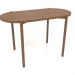 modèle 3D Table à manger DT 08 (extrémité droite) (1200x624x754, bois brun clair) - preview